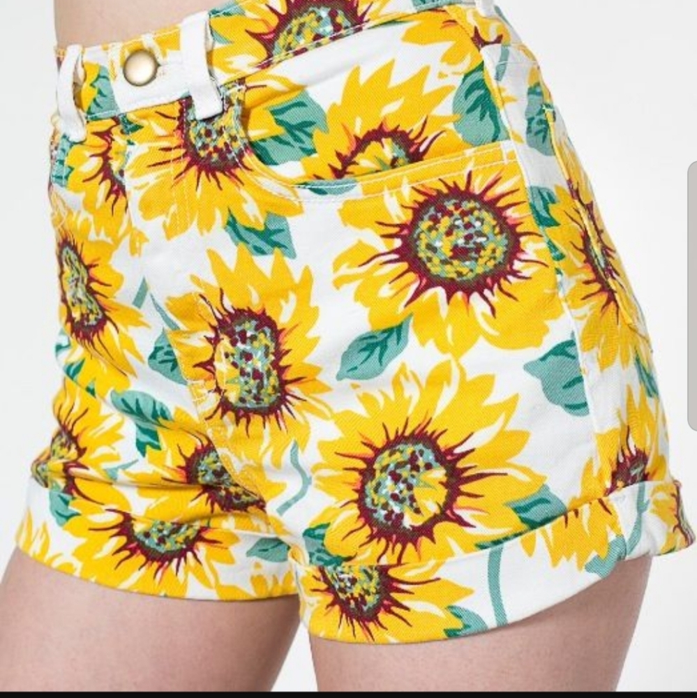 American Apparel Sunflower Shorts